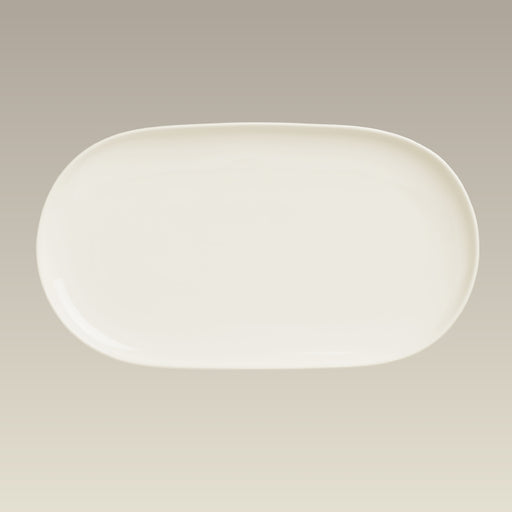 Ivory Color Coupe Shape Platter, 11.25"