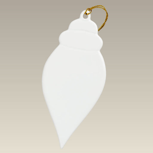 4.5" Narrow Teardrop Ornament