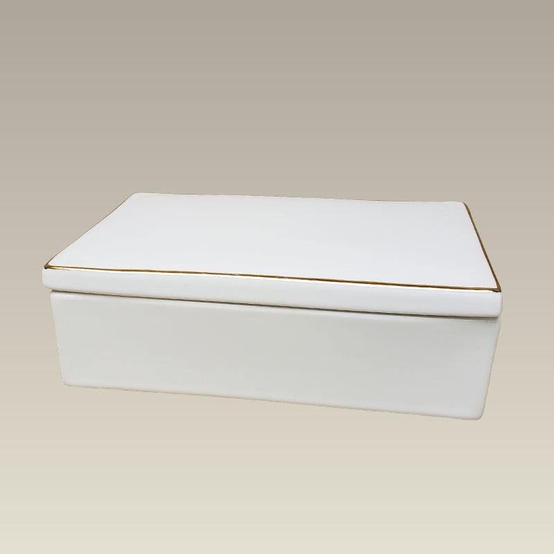 6" Rectangular Box, Gold Banded — Maryland China