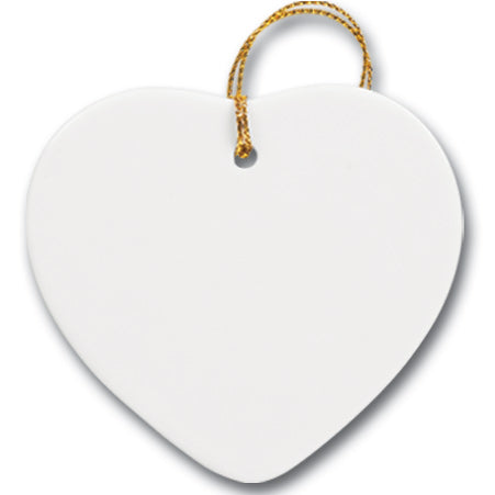 3" Heart Sublimation Ornament