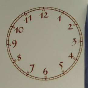Clock Face Decal, Gold, 6.75"