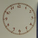 Clock Face Decal, Gold, 6.75"